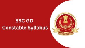 SSC GD Constable Syllabus in Marathi 2024 PDF